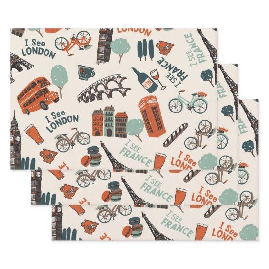 Cool & Funky "I See London, I See France" Pattern  Sheets
