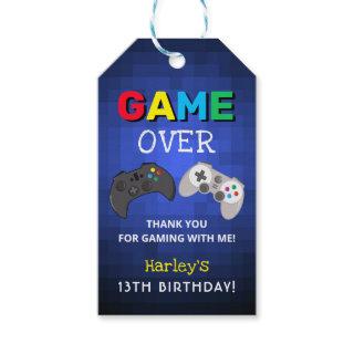 Cool Game Over Gaming Thank You Gift Tags