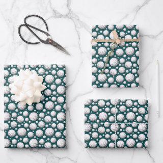 cool golf ball sports pattern tiled   sheets