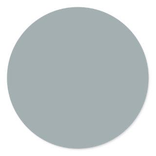 Cool grey (solid color) classic round sticker