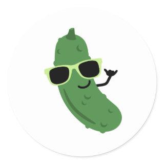 Cool Pickle Classic Round Sticker