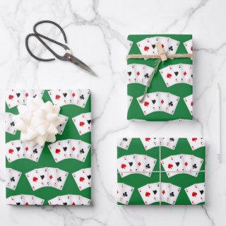 Cool playing card pattern Casino party  Sheets
