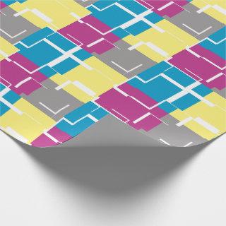 COOL Purple Blue Yellow Grey Pattern