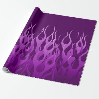 Cool Purple Racing Flames Design