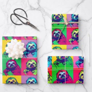 Cool retro Popart sloth designed