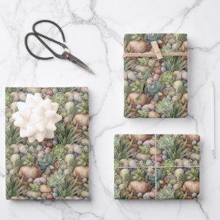 cool tiled cactus pattern party Wrapping   Sheets
