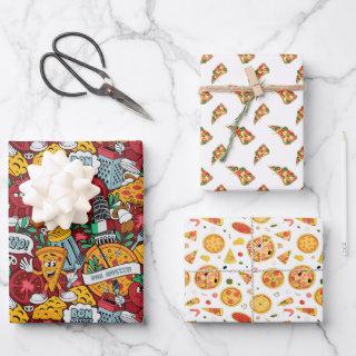 cool tiled pizza party pattern  sheets