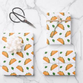 cool tiled taco party pattern  sheets