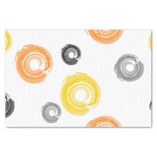 Cool, trendy, urban, modern paint brush art tissue paper