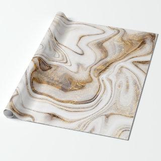 Cool White Gold Marble Texture Wrapping