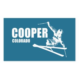 Cooper Colorado Skier Rectangular Sticker