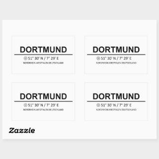 Coordinates Dortmund Rectangular Sticker