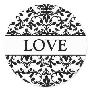 Coordinating Lovebirds Envelope Seals