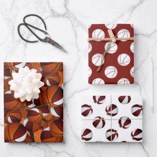 coordinating set maroon white basketball patterns  sheets