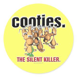 Cooties... Classic Round Sticker