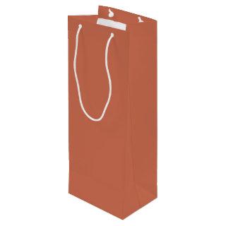 Copper Red Solid Color Small Gift Bag