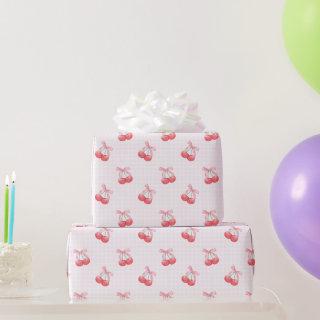 Coquette Cherries Bow Pattern