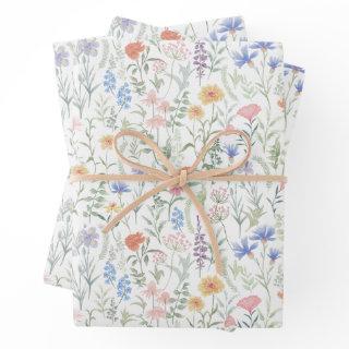Coquette Feminine Wildflower Meadow  Sheets