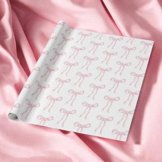 Coquette Pink Bow Ribbon Tying The Knot