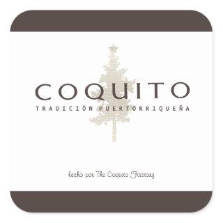 Coquito Tradicion Puertorriquena Square Sticker