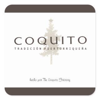 Coquito Tradicion Puertorriquena Square Sticker