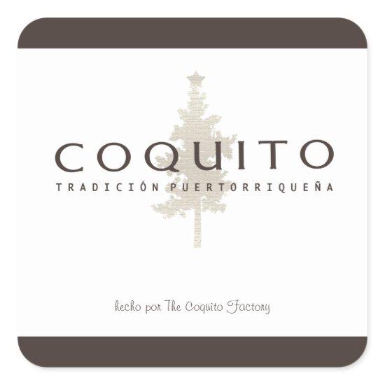 Coquito Tradicion Puertorriquena Square Sticker