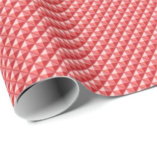 Coral pink, enamel look, studded grid