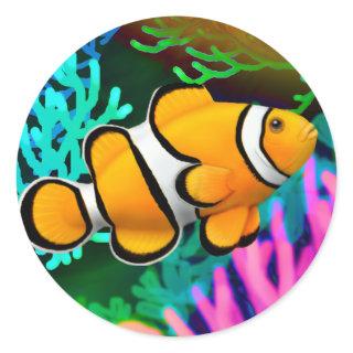 Coral Reef Percula Clown Anenome Fish Sticker