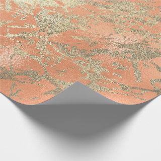 Coral Salmo Champaigne Gold Marble Metallic Stroke