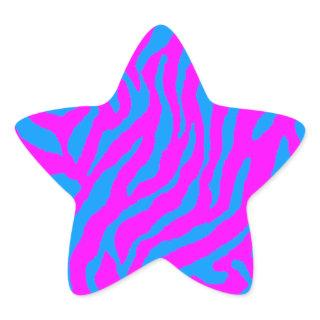 Corey Tiger 80s Tiger Stripes Star Sticker