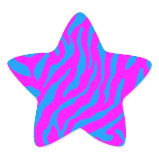 Corey Tiger 80s Tiger Stripes Star Sticker