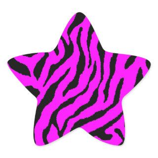 Corey Tiger 80s Tiger Stripes Star Sticker