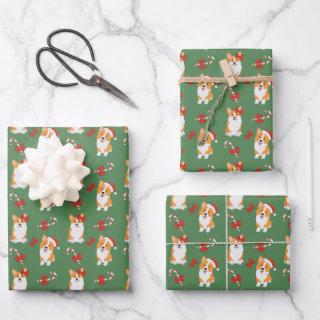 Corgi Christmas Candy Cane Pattern  Sheets