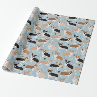 Corgi Dog Paws and Bones