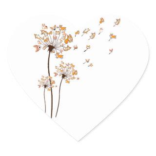 Corgi Flower Fly Dandelion Shirt Cute Dog Lover Heart Sticker