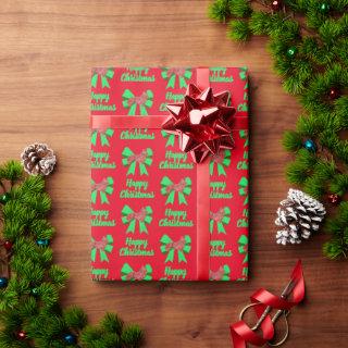 Corgi Welsh Christmas Dog & Green Bow Red