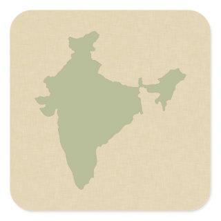 Coriander Spice Moods India Square Sticker