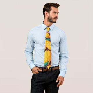 Corn Mosaic Colorful Personalized Pattern Neck Tie