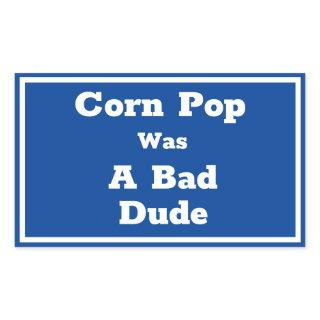 Corn Pop Was A Bad Dude Rectangular Sticker