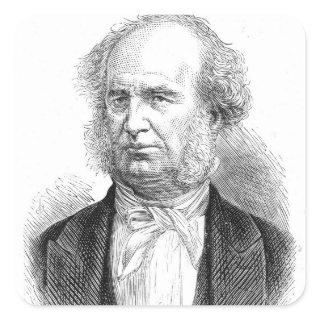 Cornelius Vanderbilt, c.1877 Square Sticker