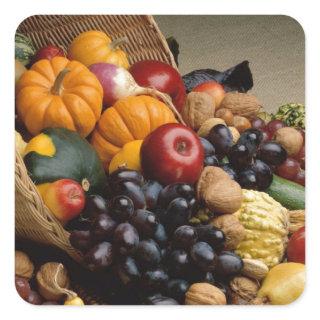 Cornucopia, Horn of Plenty Square Sticker