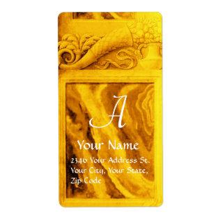 CORNUCOPIA  MONOGRAM , bright gold yellow Label