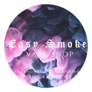 Corolful Smoke Vape Shop Classic Round Sticker