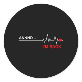 Coronary Bypass Ery Open He Diseases Surgery Hebea Classic Round Sticker