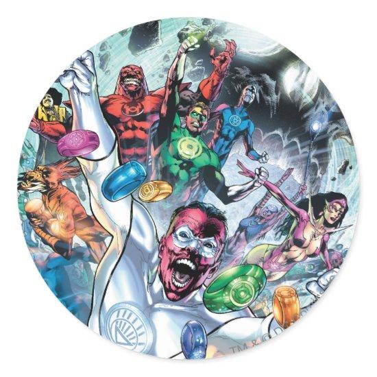 Corp Group with Rings Classic Round Sticker