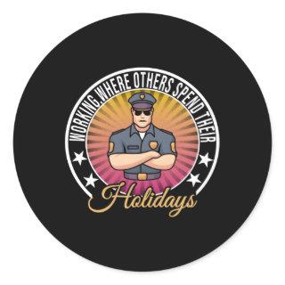 Correctional Officer Classic Round Sticker