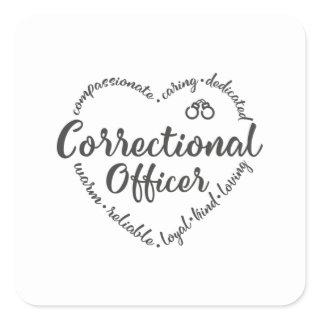 Correctional officer, Corrections Square Sticker