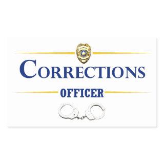 Corrections Officer 3 Rectangular Sticker