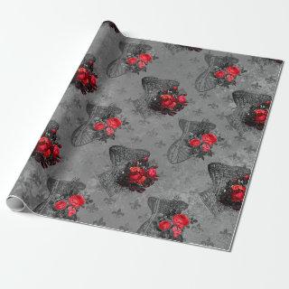 Corset and Red Rose