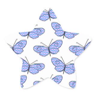 Cosmic Butterfly Pattern Star Sticker